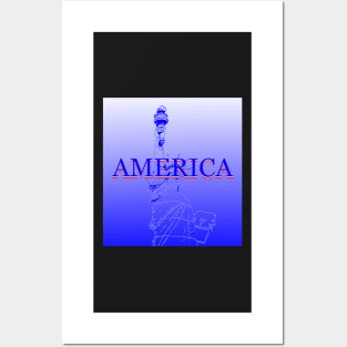 America standing tall Posters and Art